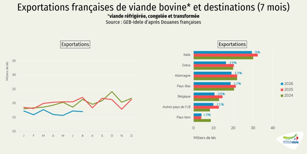 Exporations-de-viandes-bovines-de-la-France-jusqu-en-juillet-2026